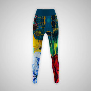 Leggins Largos Flores Abstractas