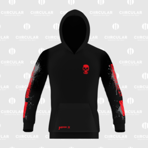 Hombre - Modelo SKULL RED HOODIE Negra